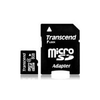 Transcend Micro SDHC 8GB + adapter (TS8GUSDHC4)